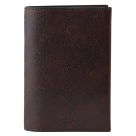 Mulberry New Passport Slip Dark Chocolate Two-Tone Leather